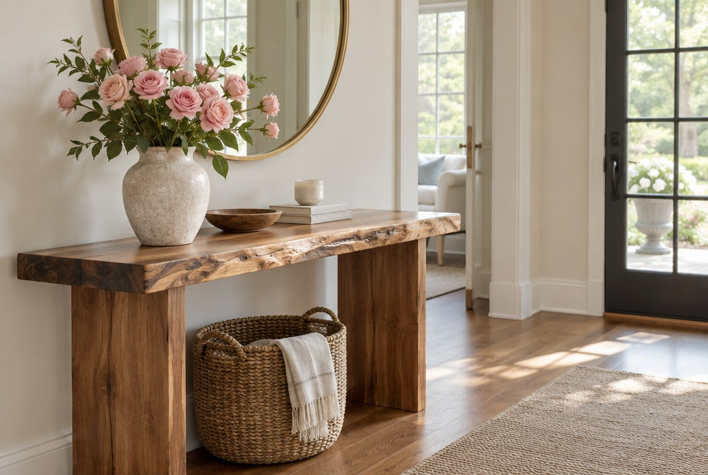 How to Choose a Solid Wood Console Table for Your Entryway