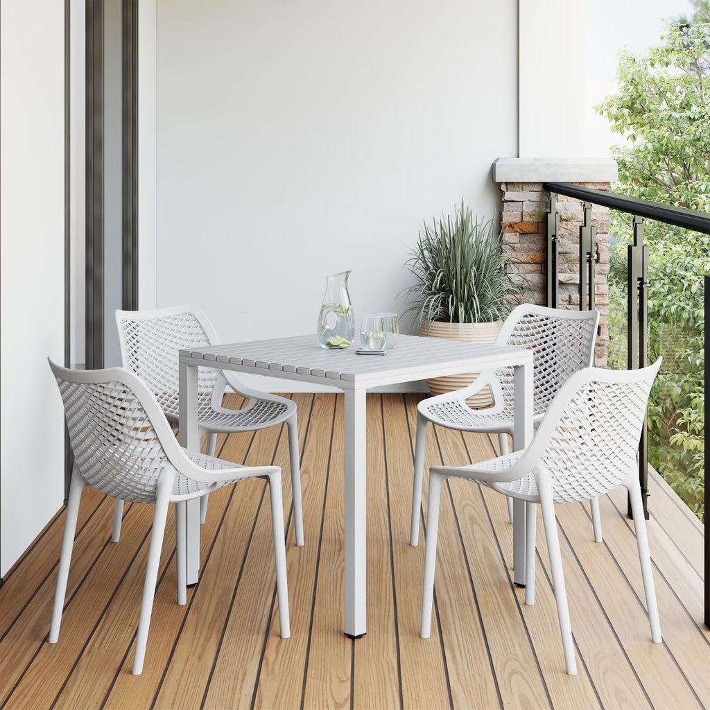 WestinTrends 5-Piece Outdoor Patio Dining Set, Olive Green - Playa