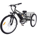 26 Inch Adult 3 Wheel Electric Tricycle With Basket, Fat Tires, 7 Speeds, 350W Motor, 36V 10Ah Battery - 0KT_3xfGu2r4etlrGenxGg69.