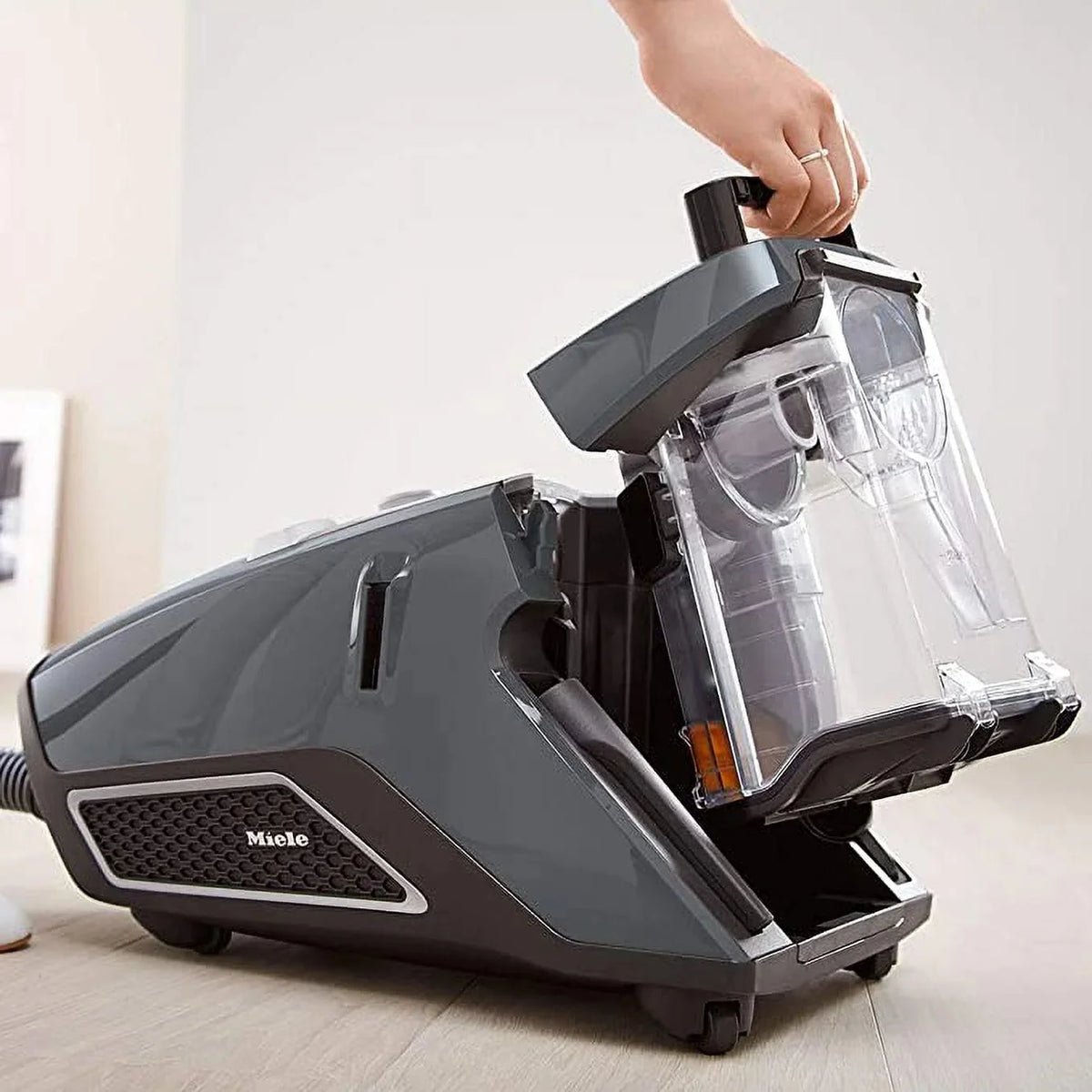 Miele Bagless Canister Vacuum Cleaner, Graphite Grey - Blizzard CX1 Pure Suction