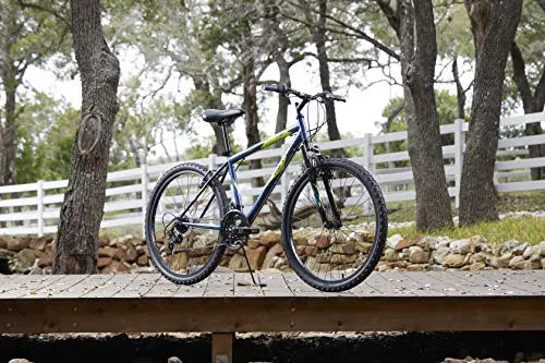 Huffy Hardtail Mountain Bike, Denim Blue, 26 Inch, 21-Speed - Stone Mountain