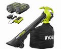 RYOBI Vac Attack 40V Cordless Leaf Vacuum & Mulcher With 2x 5.0Ah Batteries & Charger - RY40451-2B