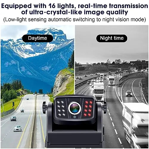 DoHonest Wireless Magnetic WiFi Backup Camera, HD 1080P, 6 Magnets, 9600mA, 16 IR Lights, 150 Degree - V7