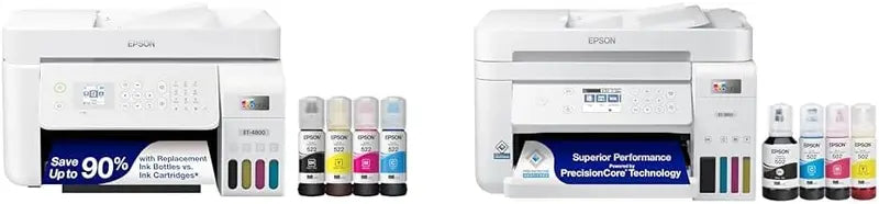 Epson Wireless All-in-One Supertank Printer With Scanner, Copier, Fax, ADF & Ethernet - ET-4800
