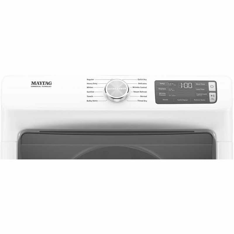 Maytag 7.3 Cu. Ft. Front-Loading Electric Dryer, White - MED6630HW
