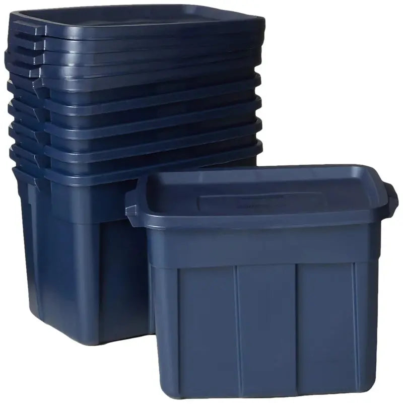 Rubbermaid Roughneck 18 Gal Stackable Storage Bins - 6 Pack