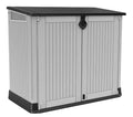 Keter S.I.O. Midi 4.3' x 2.3' x 3.7' Horizontal Resin Outdoor Storage Shed, Grey