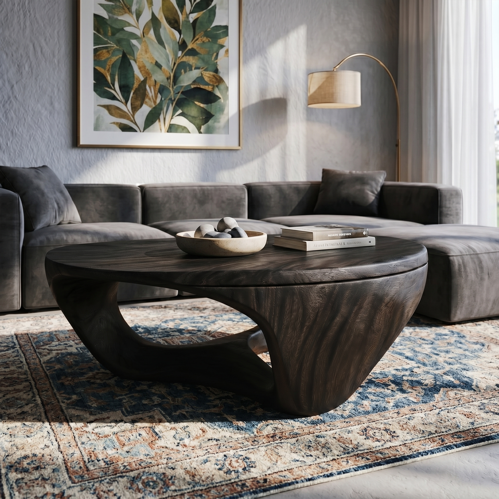 Contemporary Sculptural Coffee Table For Living Room And Lounge - view 3