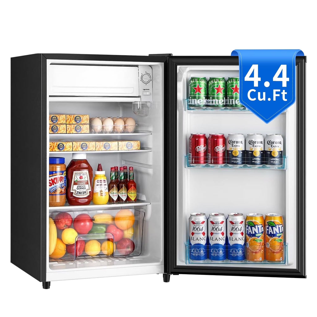Kcpolre Mini Fridge With Freezer, 3.1 Cu.Ft, Pink - JINXIN85B