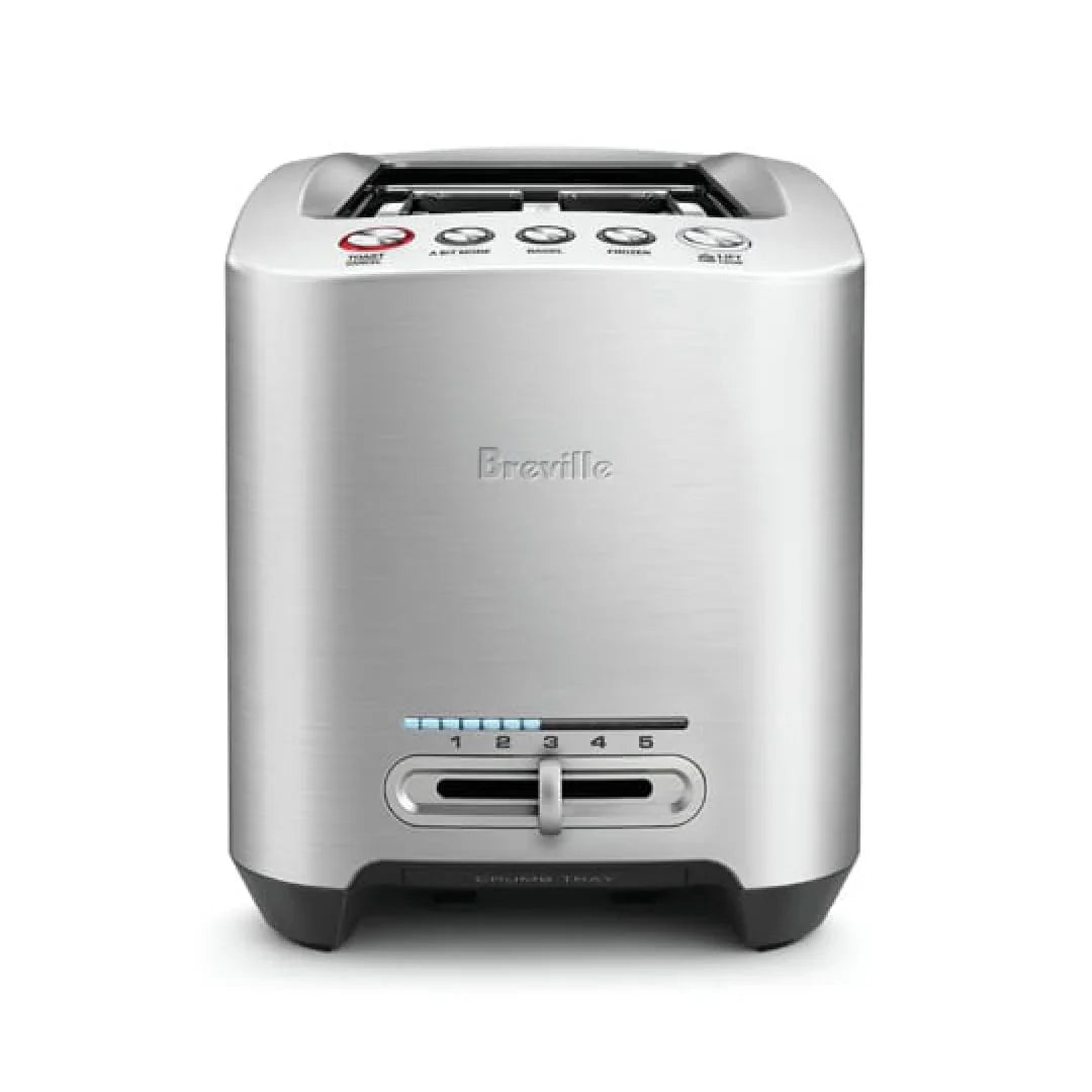 Breville Die-Cast Smart Toaster, 2-Slice, Brushed Stainless Steel