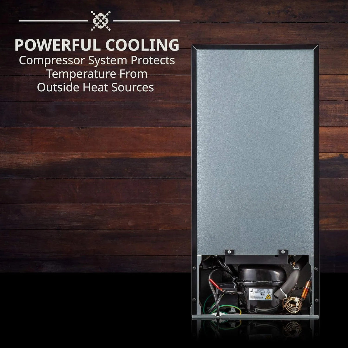 18 Bottle Compressor Wine Cooler Refrigerator With Lock, 41F-64F Digital Temperature Control