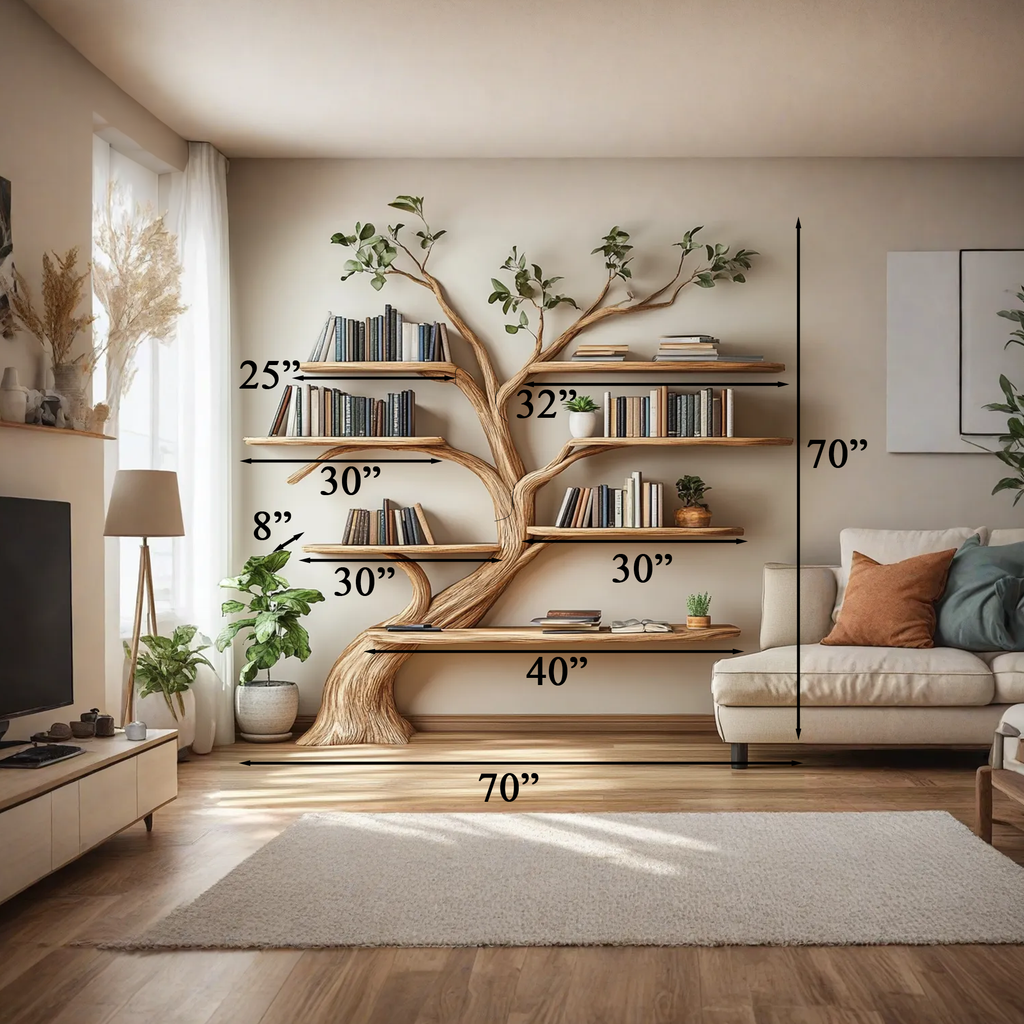Driftwood Branch Shelf Floating Shelf Wall Mouted - view 9