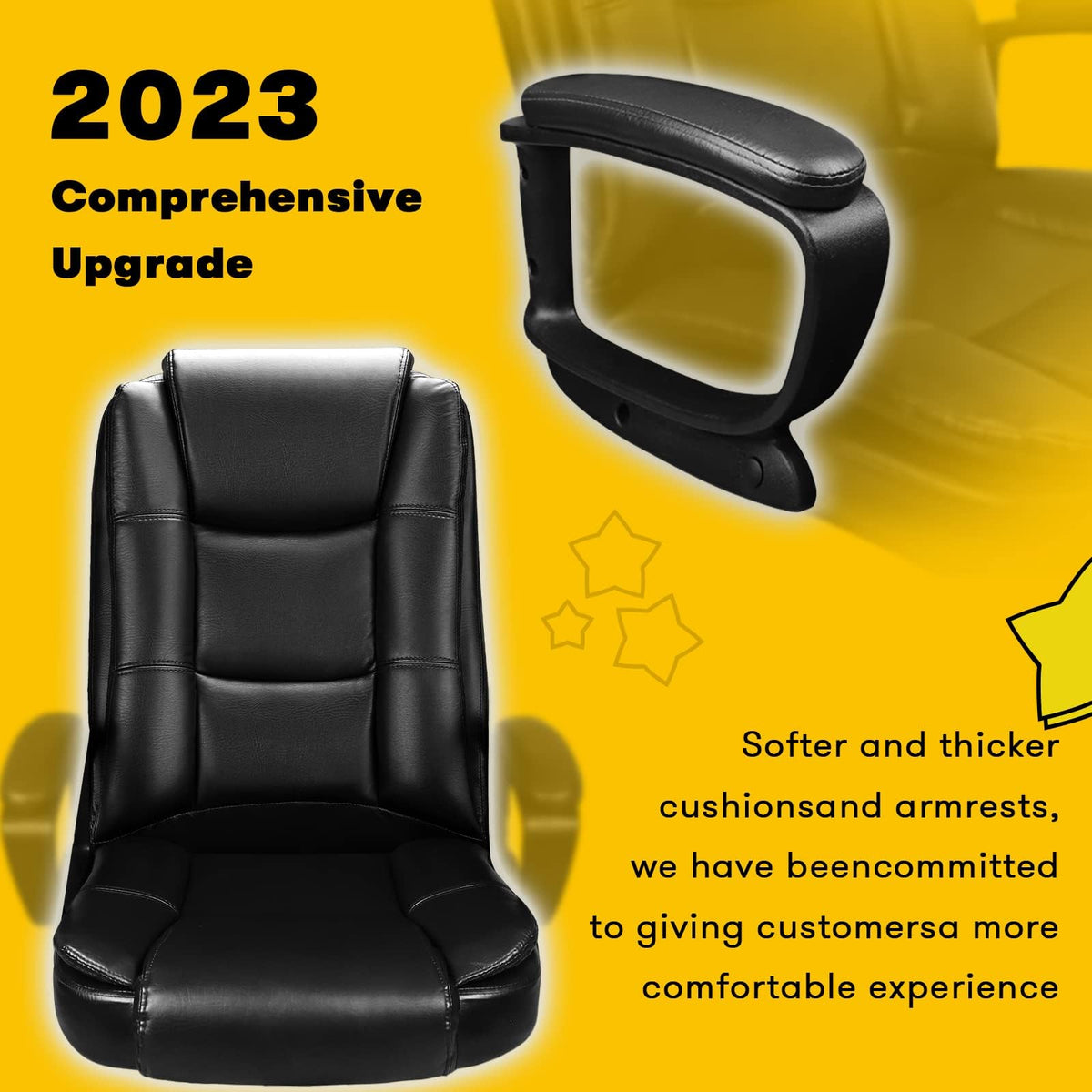 400 LBS Big And Tall Heavy Duty Ergonomic High-Back Office Chair