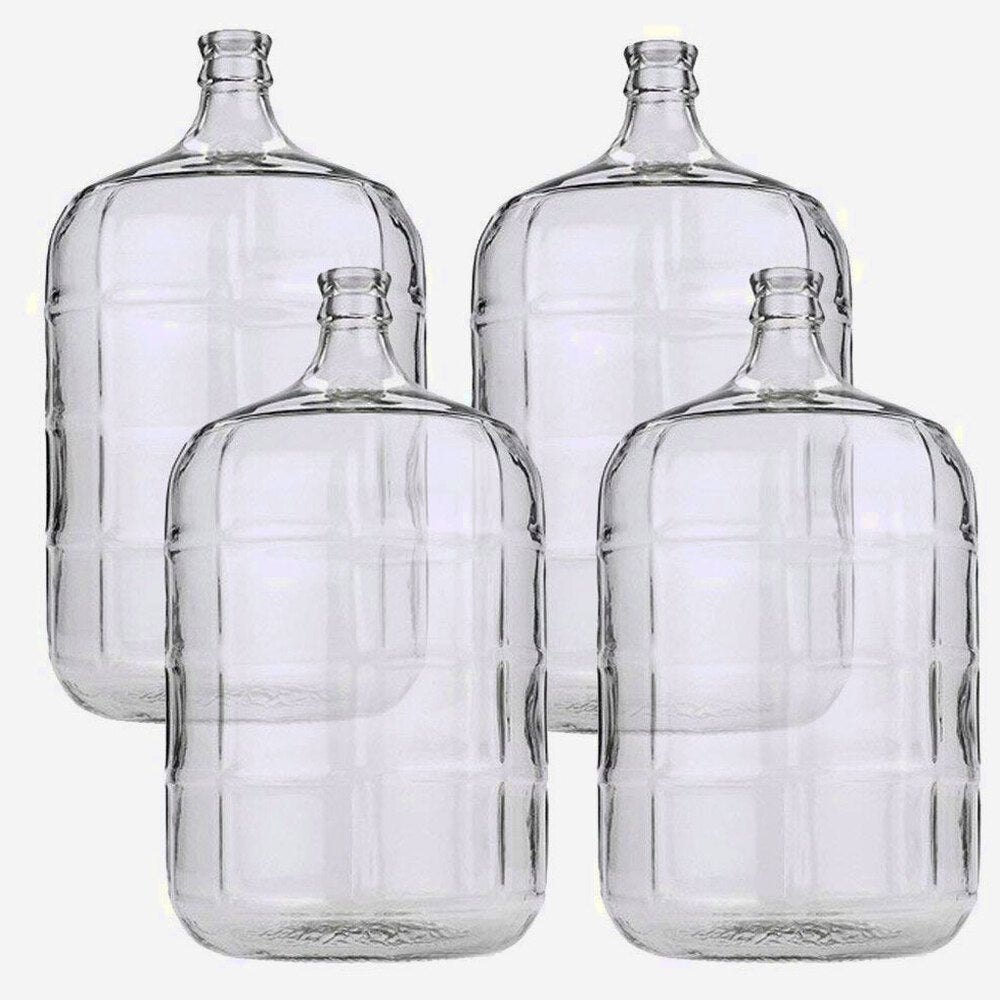 4 x 5 Gallon Glass Carboys For Beer Or Wine Making