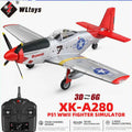 RC Plane 2.4G 4CH 3D6G P51 Fighter 56CM x 49CM - A280