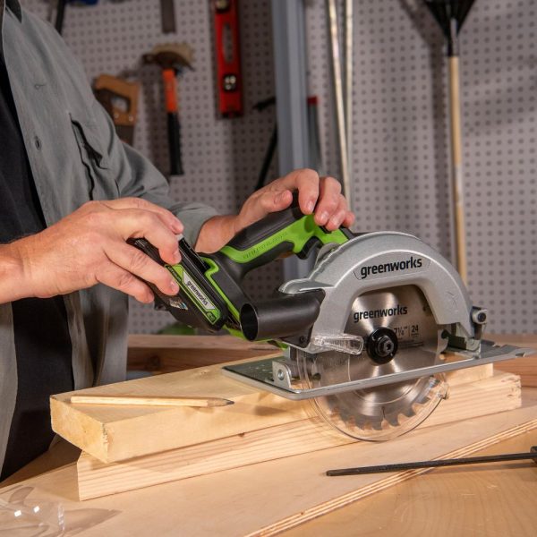 24V Brushless 7-1/4 in Cordless Circular Saw, Bare Tool - Variable Speed