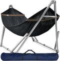 Double Hammock With Frame, 650 lb Capacity, 201 Stainless Steel