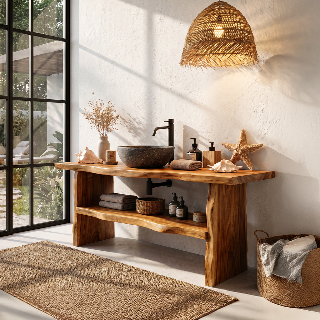 Farmhouse Branch Bathroom Vanity Freestanding Sink Console - view 3