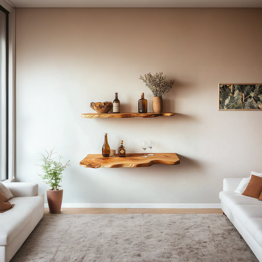 Custom Floating Shelves Wall Shelves Rustic Decor Office Gift - view 2