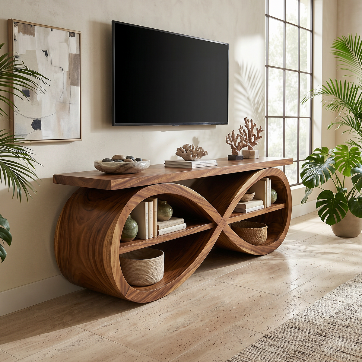 Designer Media Unit Contemporary Home Décor - view 3