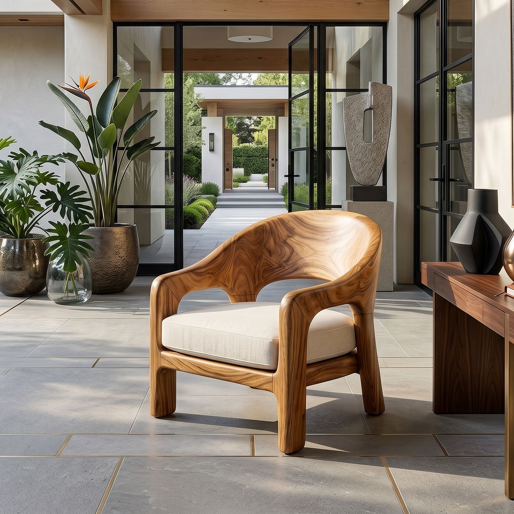 European Contemporary Lounge Chair Luxury Bedroom - view 3