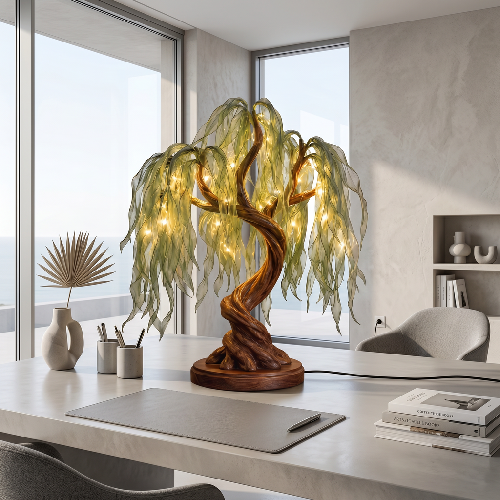 Boho Fairy Light Tree Lamp For Bedroom Decor - view 3