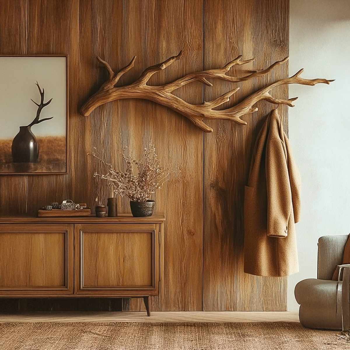 Clothes Hanger Towel Hooks Tree Branch Hook - view 3