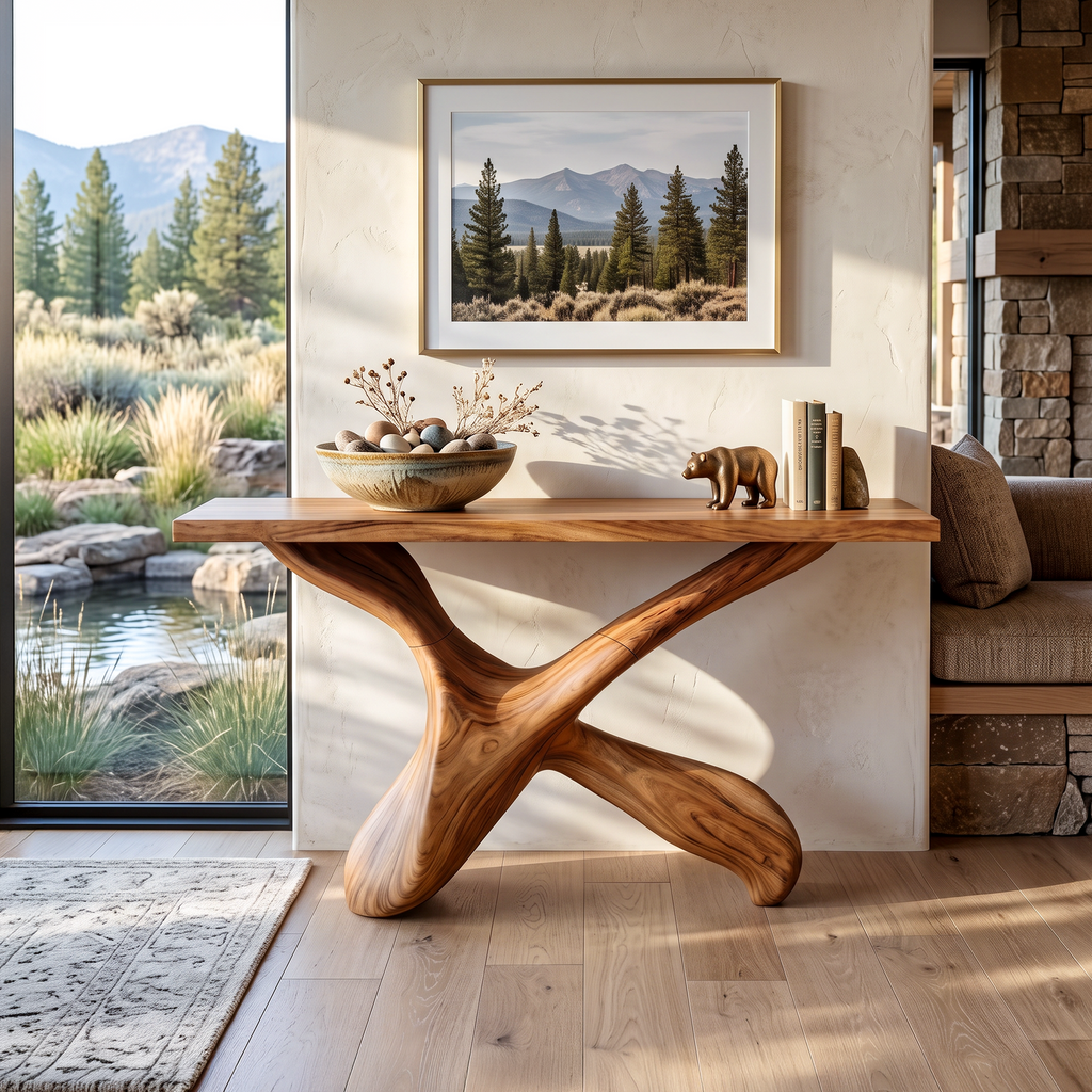 Farmhouse Console Table Entryway Decor - view 3