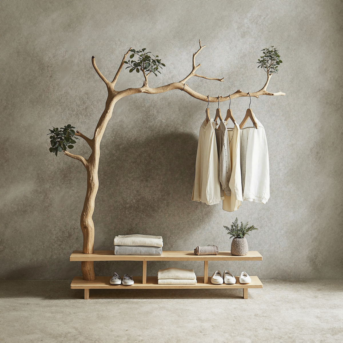 Driftwood Branch Coat Hanger Wall Mount Unique Towel Hook - view 3
