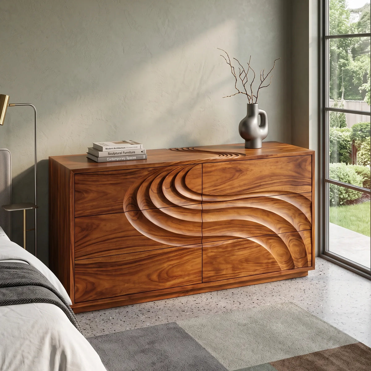 Contemporary Flow Dresser Drawer For Modern Bedroom - view 3