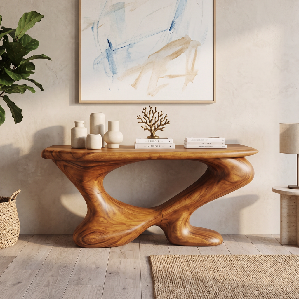 Farmhouse Chic Console Table Entryway Decor - view 3