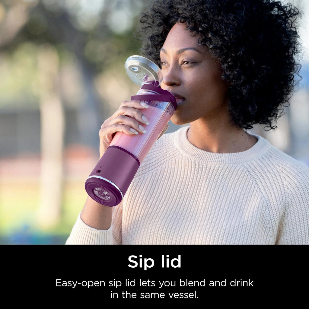 Ninja Blast Portable Personal Blender, Cordless, 18 oz, Metallic Purple - BC151PL