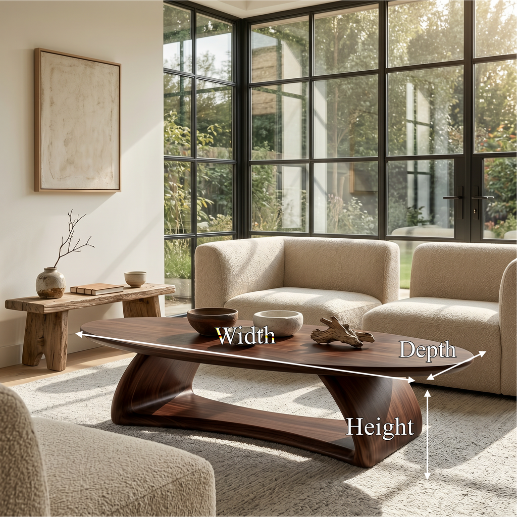 Contemporary Coffee Table With Artistic Sculptural Form For Living Room - view 8