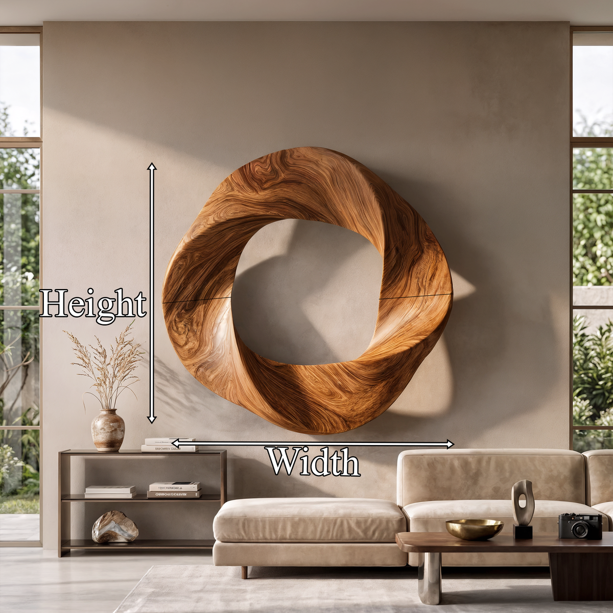 Contemporary Interlocking Circle Wall Art For Hallway And Bedroom - view 8