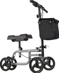 All Terrain Knee Scooter Walker With 4 8-Inch Wheels And Storage Bags