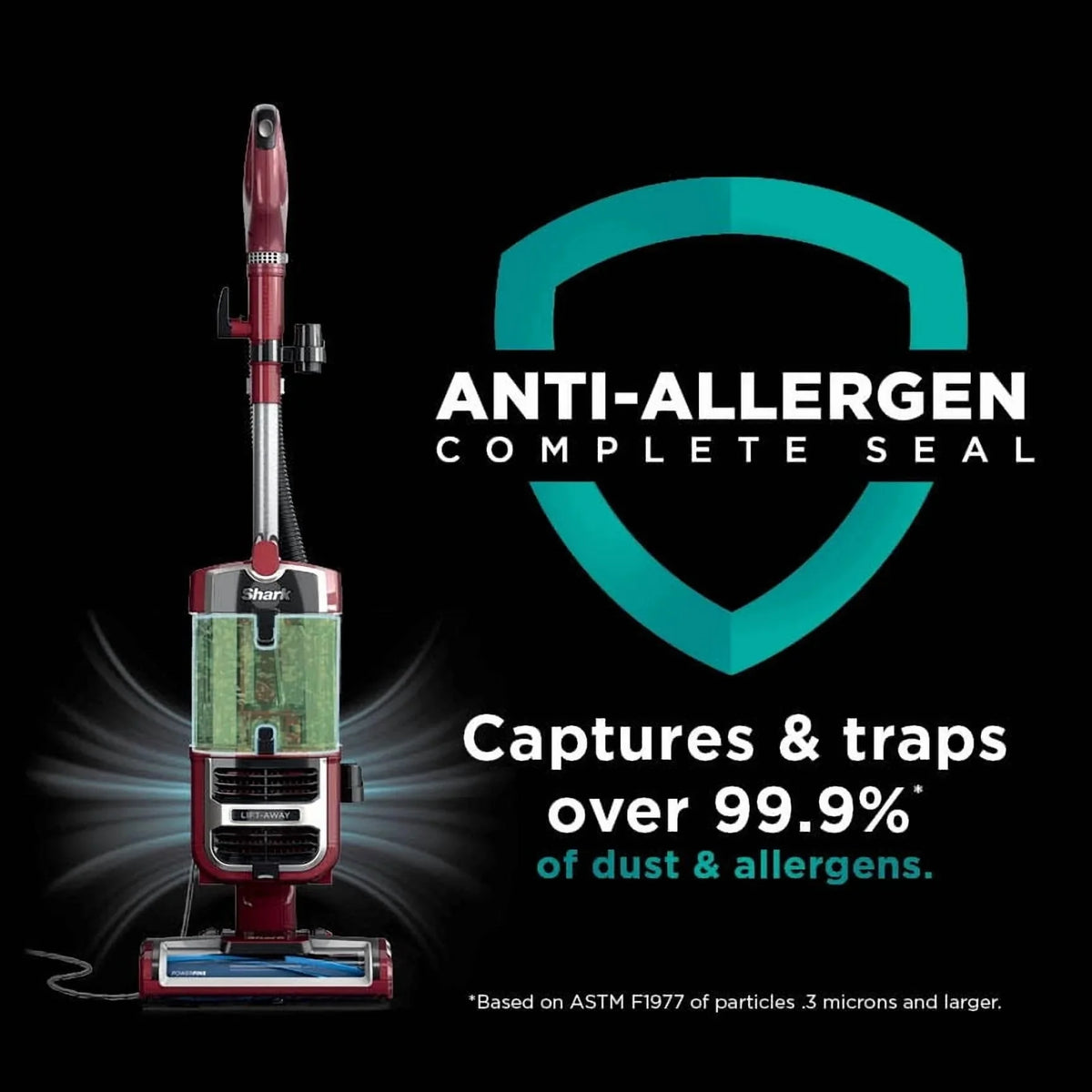 Shark Navigator Lift-Away Pet Upright Vacuum With HEPA Filter And PowerFins Brushroll - ZU660