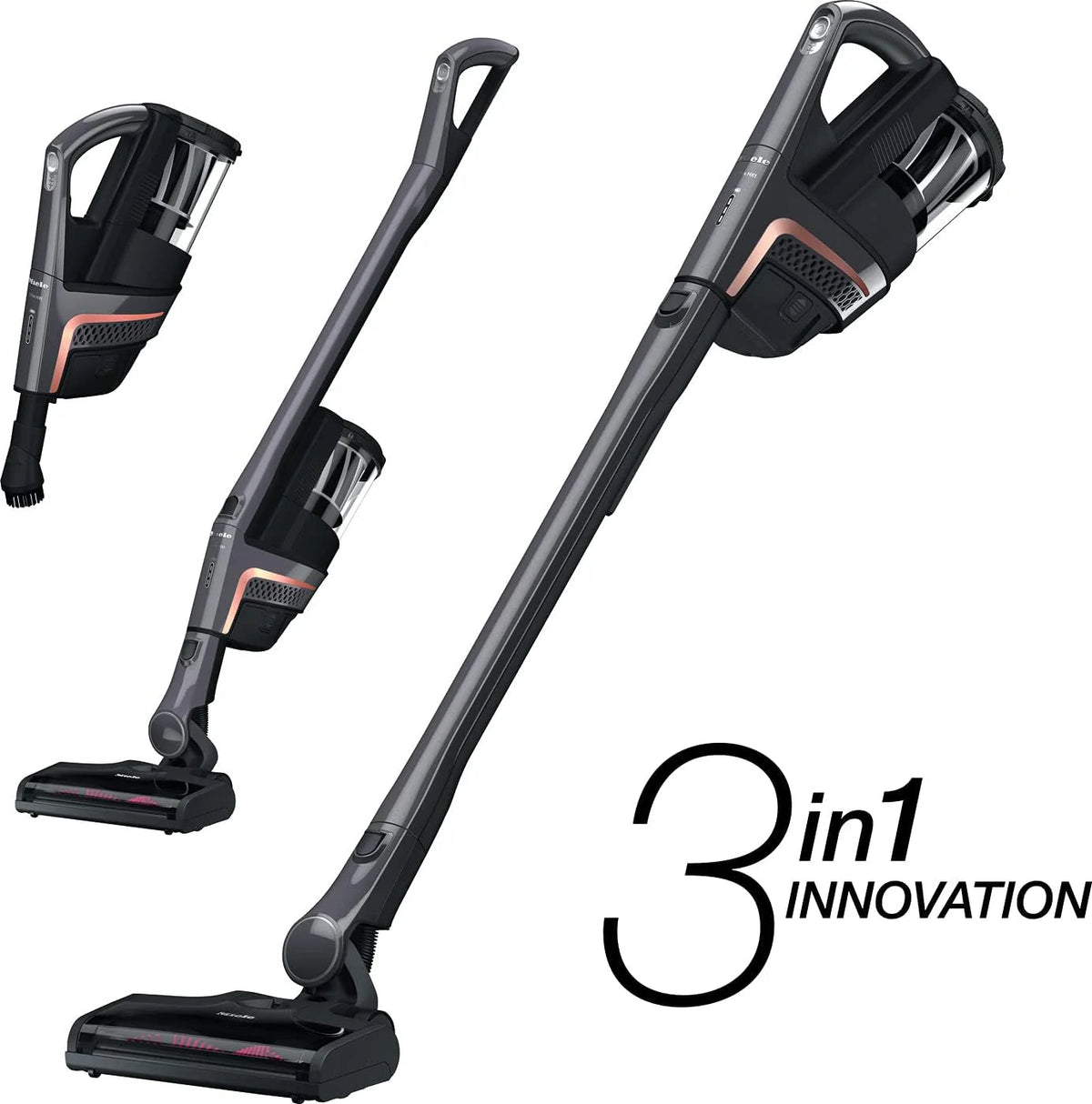 Miele Triflex HX1 Cat & Dog Cordless Bagless Stick Vacuum, Obsidian Black, 0.5 Liters - 11423900