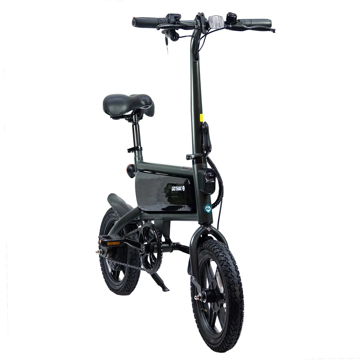 GOTRAX Folding Electric Bike For Adults And Teens, 14 inch, 250W, 15.5 mph, 15 Miles, Black - S2