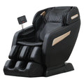 4D Zero Gravity Full Body Shiatsu Massage Chair With 58in SL Track - Premium Black Leather