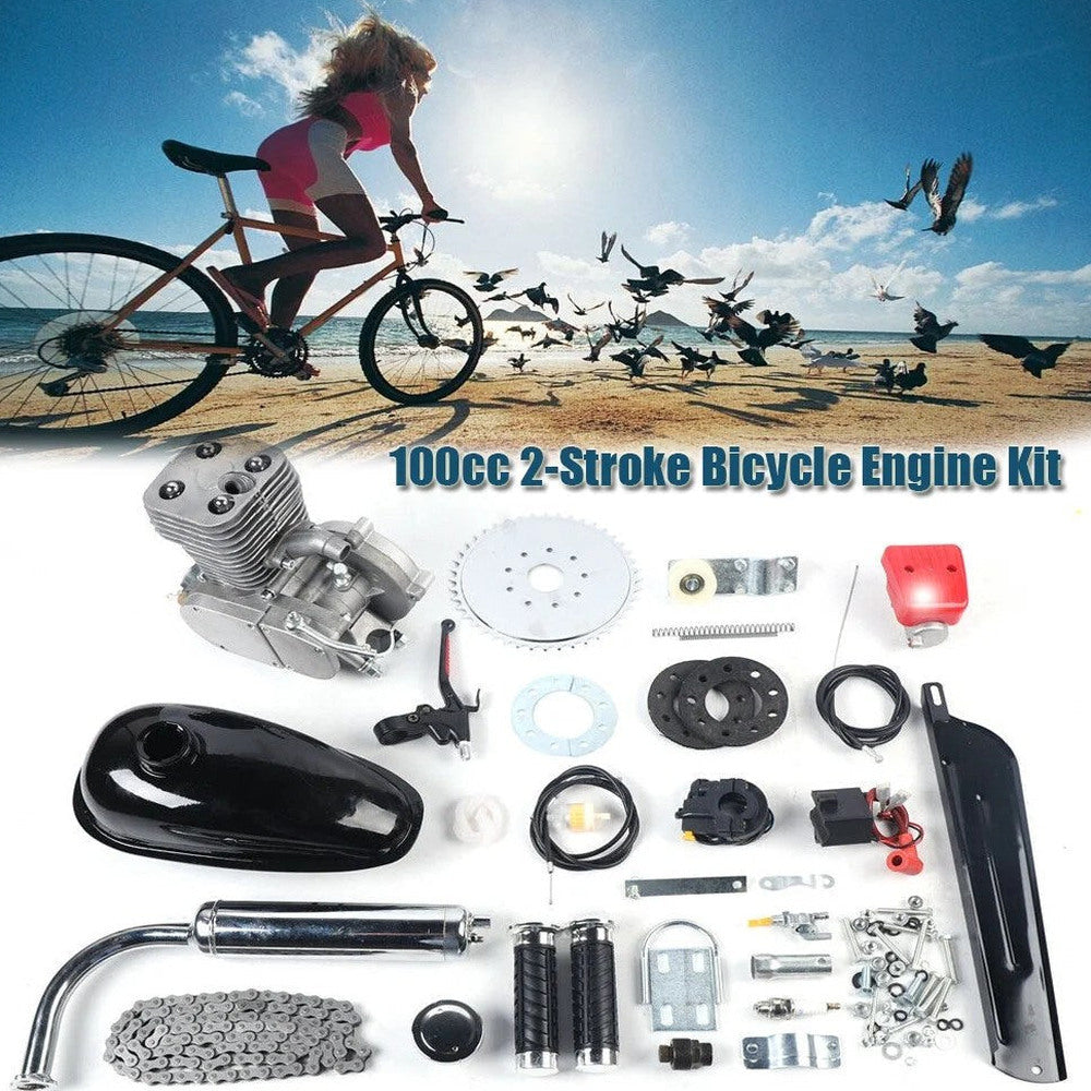 100cc Bicycle Gasoline Engine Kit 2 Stroke Air-Cooling CDI Ignition