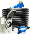 50 Amp Generator Cord And Power Inlet Box, 30FT, 125/250V - PB50