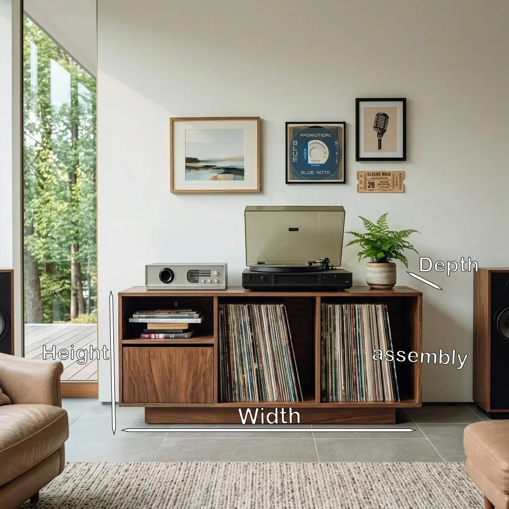 Contemporary Turntable Record Cabinet For Living Room - view 8