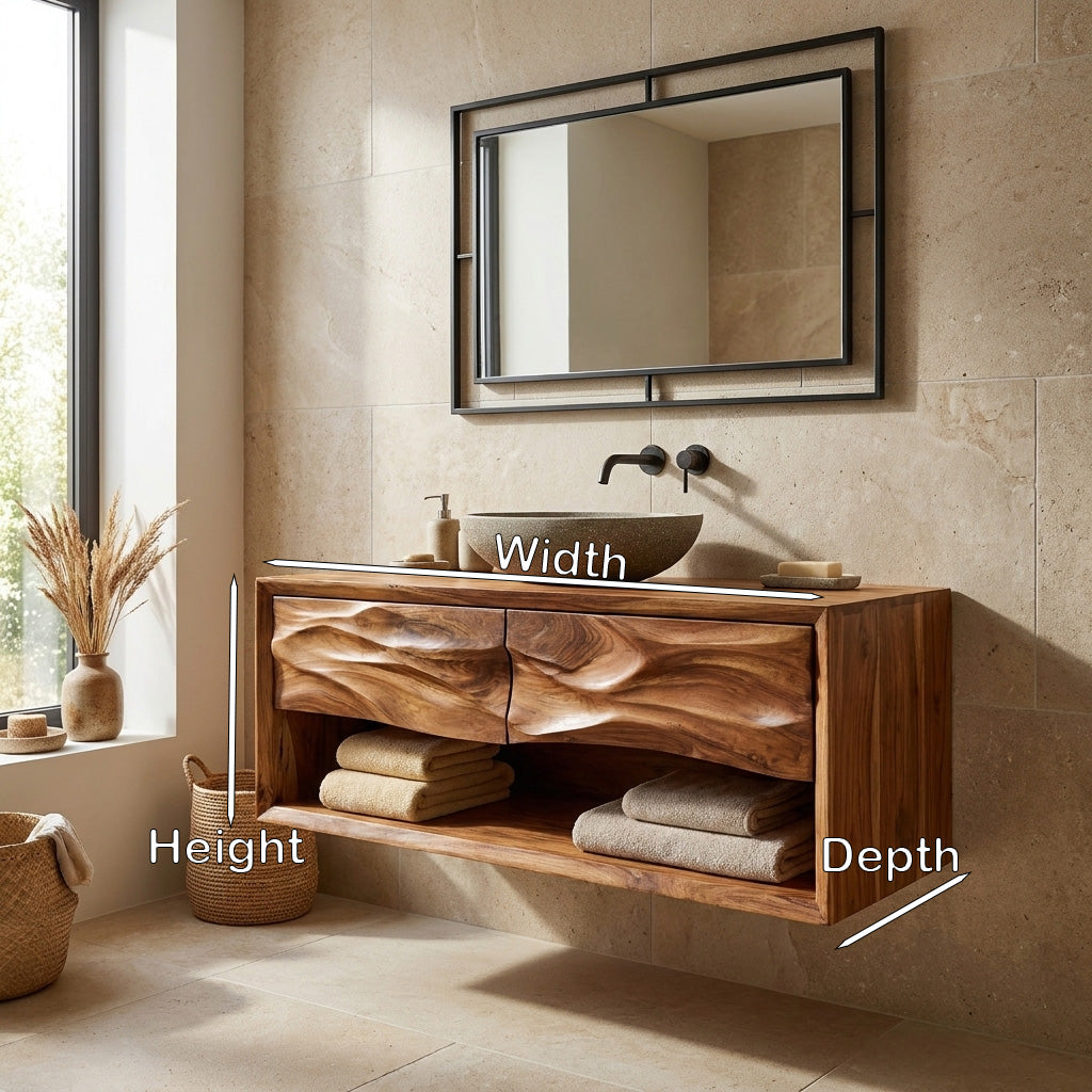 Contemporary Wooden Bathroom Vanity For Bathroom Or Spa Decor - view 8
