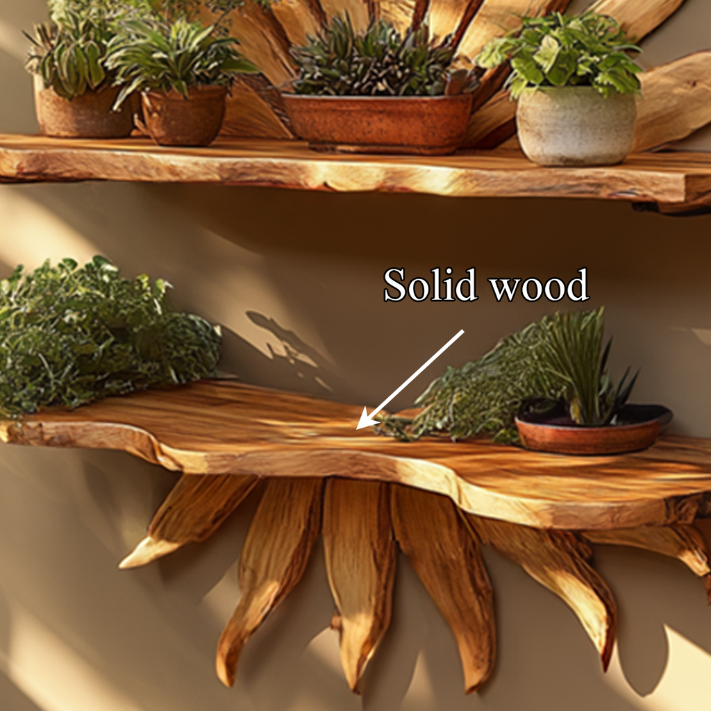 Boho Sun Wall Shelf For Living Room And Interior Decor - view 4