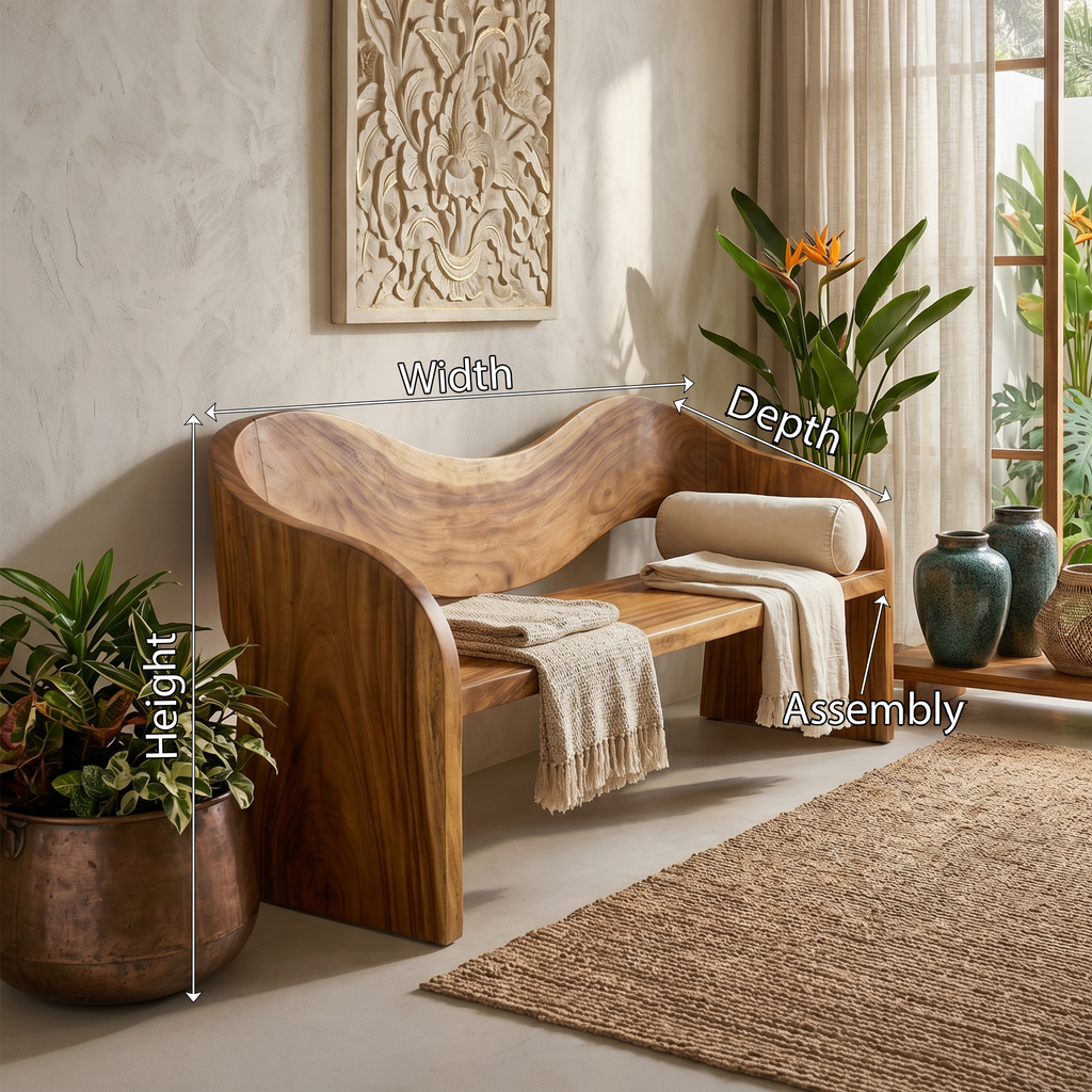 Contemporary Accent Bench Modern Residence - view 8