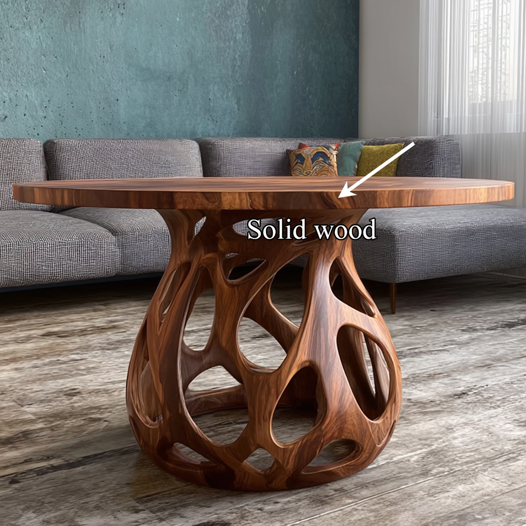Coffee Table Solid Wood Rustic Style Gift