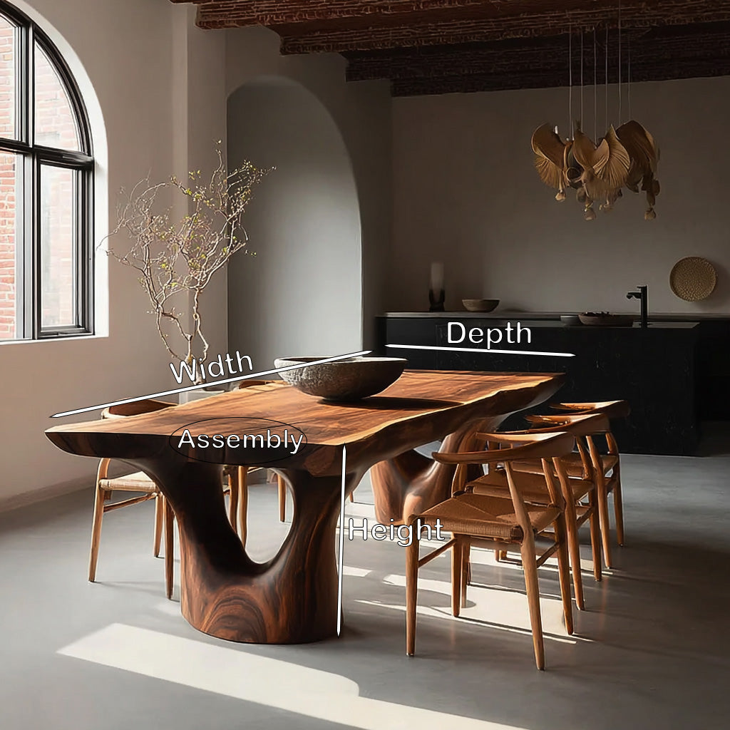 Elegant Sculptural Dining Table For Dining Room - view 8