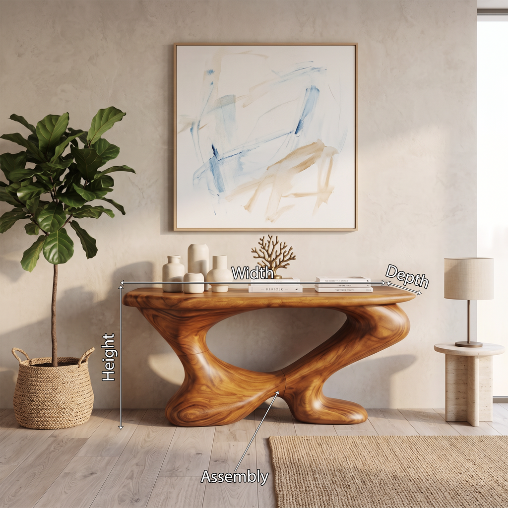 Farmhouse Chic Console Table Entryway Decor - view 8
