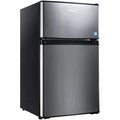 3.1 Cu. Ft. 2-Door Compact Refrigerator With Freezer, LED Light And Crisper Drawer