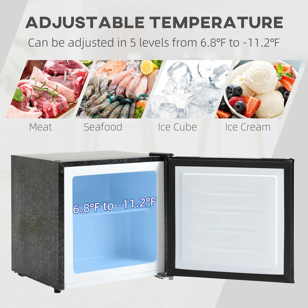 Countertop Compact Upright Freezer, 1.1 Cu.Ft, Gray